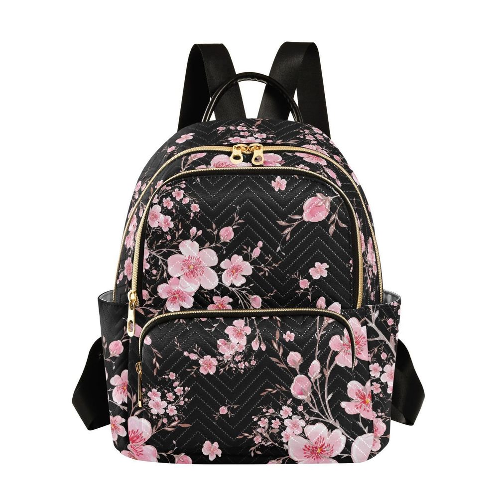 Cherry Blossom Sakura Floral Mini Backpack Purse for Women Travel Bag🌺